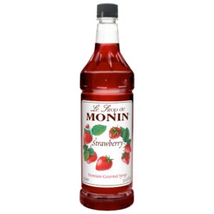 SYRUP STRAWBERRY 1LTR MONIN | Packaged