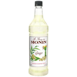 SYRUP GINGR PLAS 1LTR MONIN | Packaged