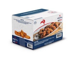 Pilgrims Breaded BI Wing Dings 10lb | Corrugated Box