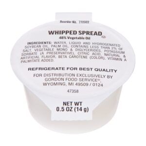 Whipped Margarine Cup Spread | Packaged