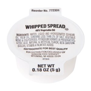 Whipped Margarine Cup Spread | Packaged