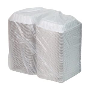 White 1 Compartment Containers | Packaged