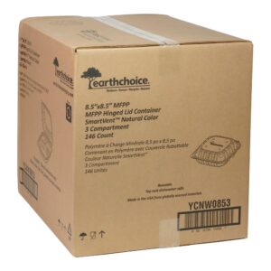 White 3 Compartment Containers | Corrugated Box