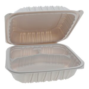 White 3 Compartment Containers | Raw Item