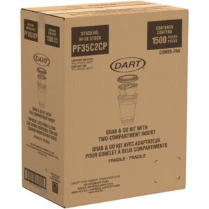 12 Ounce Plastic Parfait Cups with Lid | Corrugated Box