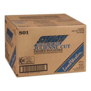 Julienne Cut French Fries | Corrugated Box