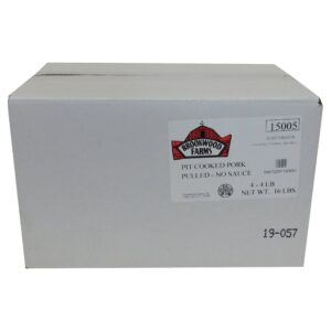 PORK PULLED BBQ DRY PKG 4-4# | Corrugated Box