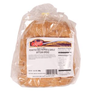 Roasted Red Pepper & Garlic Artisan Bread | Packaged