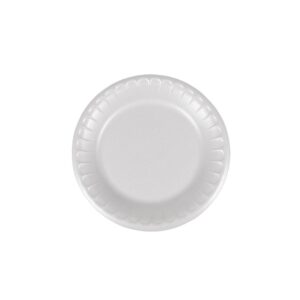 7 Inch Foam Plates, White | Raw Item