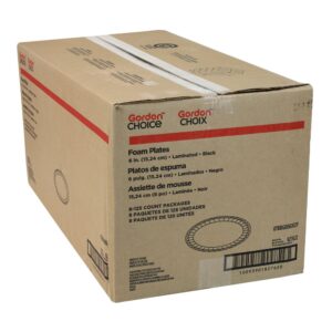 6″ Black Foam Plates | Corrugated Box