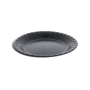 6″ Black Foam Plates | Raw Item