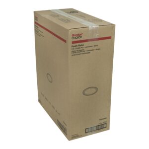 9″ Black Foam Plates | Corrugated Box