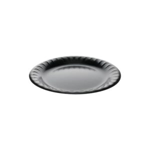 9″ Black Foam Plates | Raw Item