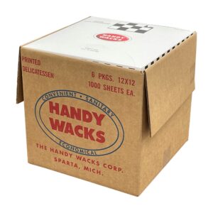 Dry-Waxed Paper Checkerboard Liner, Black | Packaged