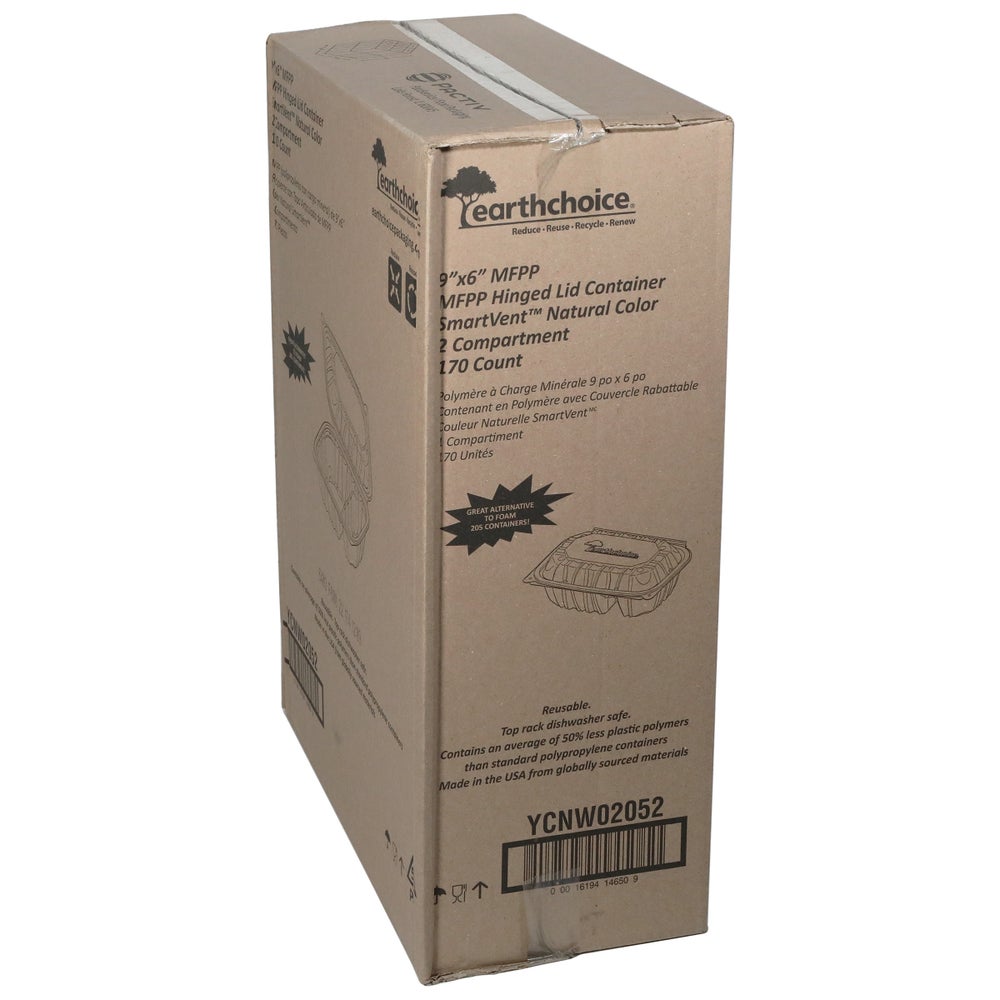 CONT MFPP 2CMPT WHT 9X6 DP 2-85CT - Gordon Restaurant Market