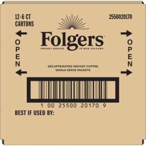 COFFEE DECAF INST .42Z 12-6CT FOLG | Corrugated Box