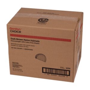 HAIRNET NYLON DK BRN 24″ 1-144CT | Corrugated Box