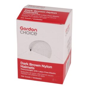 HAIRNET NYLON DK BRN 24″ 1-144CT | Packaged