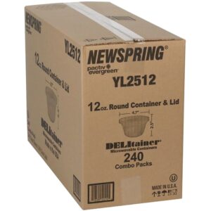 CONT W/LID 12Z 240CT DELITAINER | Corrugated Box