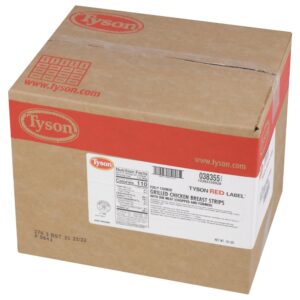 Cooked Chicken Breast Strips | Corrugated Box