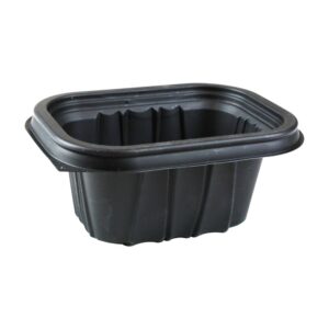 CONT PLAS 12Z RECT BLK 600CT ERTHCH | Raw Item