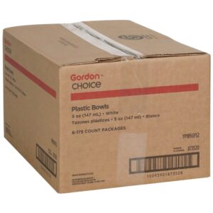 5 oz. White Plastic Bowls | Corrugated Box