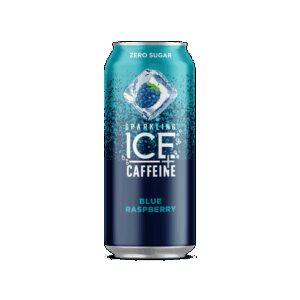 Blue Raspberry Sparkling Caffeinated Water | Packaged