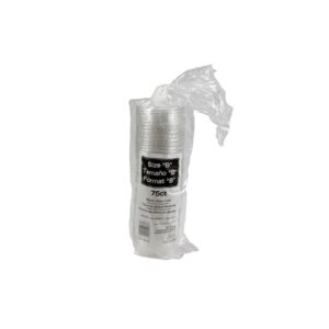 LID SUNDAE 12Z DOME NO HOLE 12-75CT | Packaged