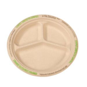 Molded Fiber Plates, 10 inches | Raw Item