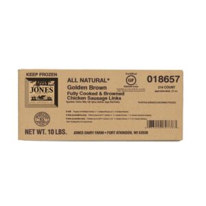 Chicken Sausage Link Skinless 1/10# | Corrugated Box