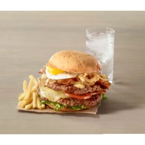 Fully Cooked Ground Chuck Beef Pub Burger Patties | Styled