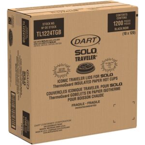 Plastic Traveler Lid, Black | Corrugated Box