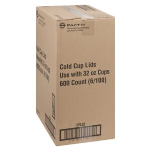 XSlot Lids, 32 oz., Translucent | Corrugated Box