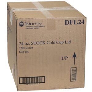 XSlot Lids, 24 oz., White | Corrugated Box