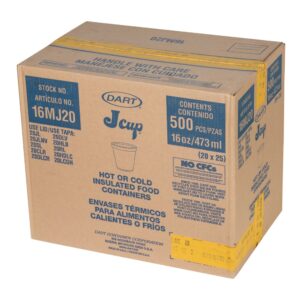 16 oz Dart Foam Containers | Corrugated Box
