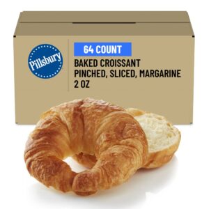 Baked Sliced Plain Croissants | Styled