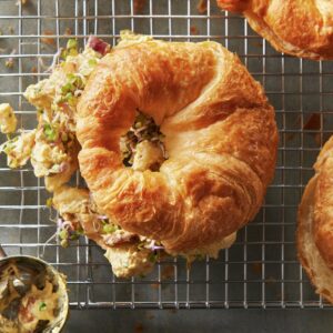 Baked Sliced Plain Croissants | Styled