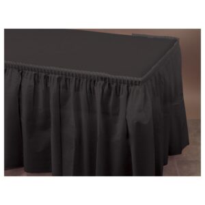 Black Plastic Table Skirt | Styled