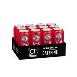 Cherry Vanilla Sparkling Caffeinated Water | Packaged