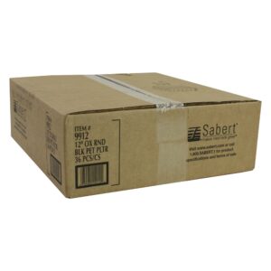 12″ Black Plastic Trays | Corrugated Box