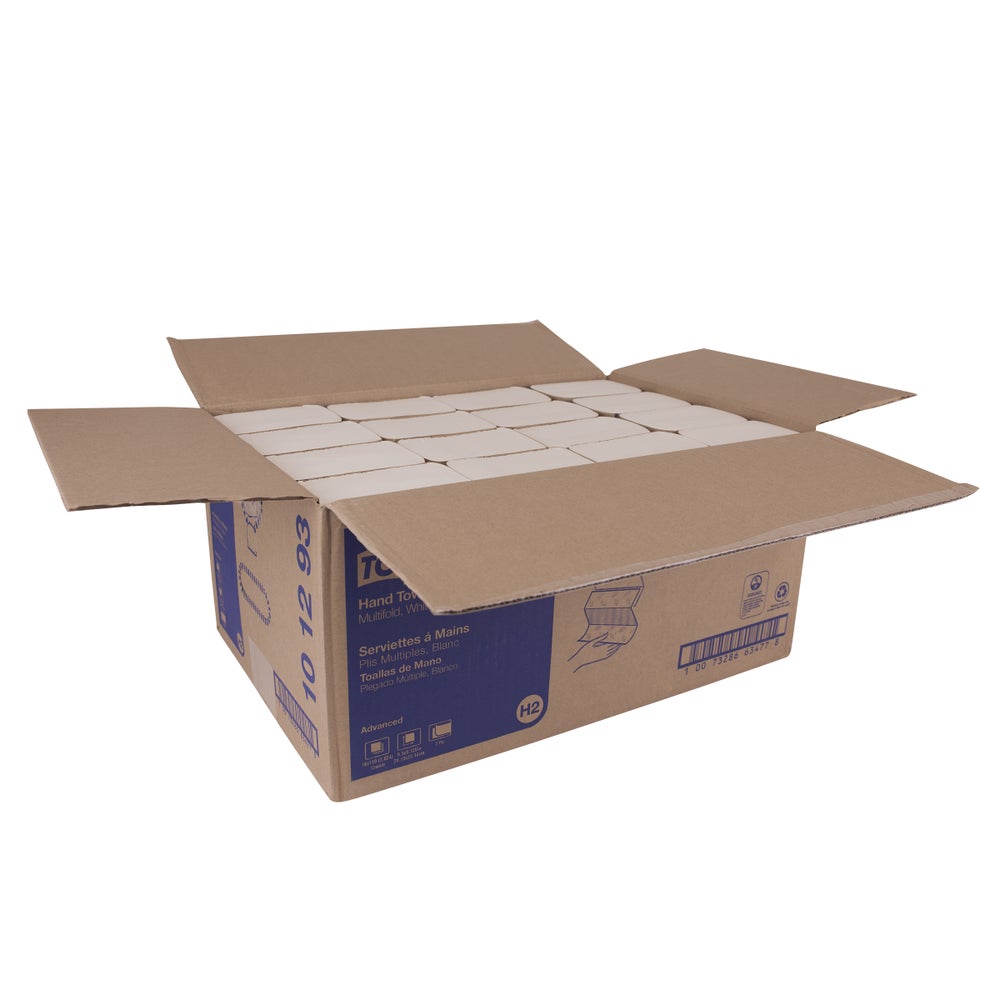 Blue 1-Ply Interfold V-Fold Paper Hand Towels – Bulk Pack (900, 1500, Or 3600 Sheets) By Stuff 4 Office