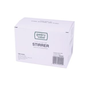 Red Plastic Stirrer | Packaged
