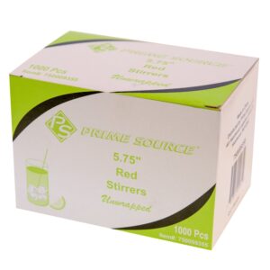 Red Plastic Stirrer | Packaged
