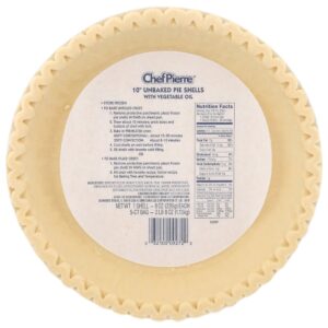 10″ Unbaked Pie Shells | Packaged