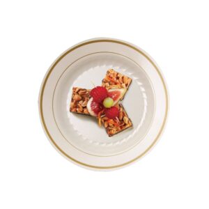 6″ Ivory Plastic Plates | Styled