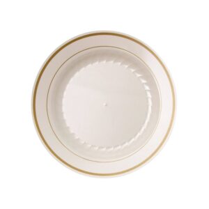 6″ Ivory Plastic Plates | Raw Item
