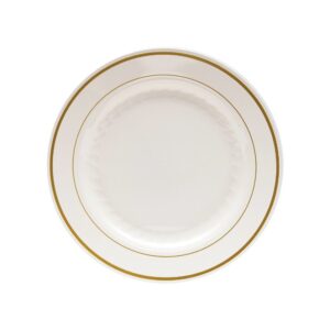 7 1/2″ Ivory Plastic Plates | Raw Item