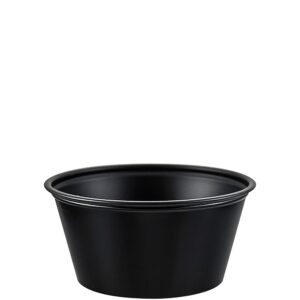 Souffle Portion Cups, 3.25 oz., Black | Raw Item