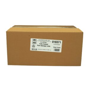 Cooked Pork Sausage Links | Corrugated Box