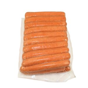 Skinless Beef Franks, 8/#, 6″ | Packaged